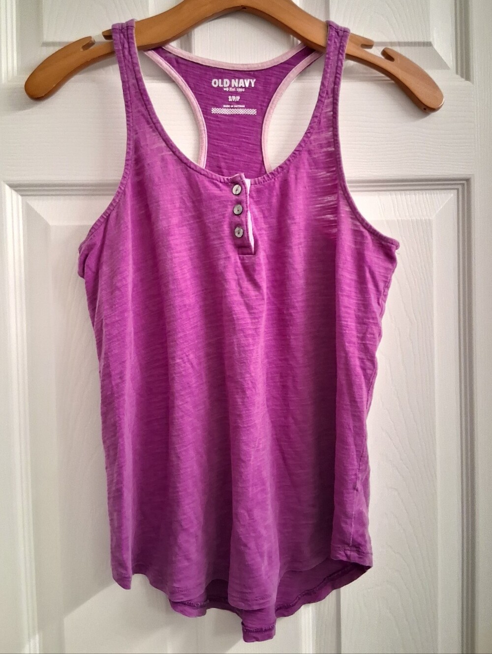 Old Navy Purple Racerback Tank Top Small